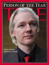 mockup for Julian Assange TIME Magazine 'Person of The Year' cover of December 2010 (Assange won the Reader Vote, Zuckerberg got the cover