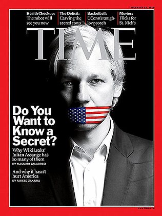 Julian Assange TIME Magazine cover 13 December 2010