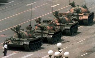 Tiananmen Square, Beijing, Red China - 5 June 1989 {wire photo by John Keenan}